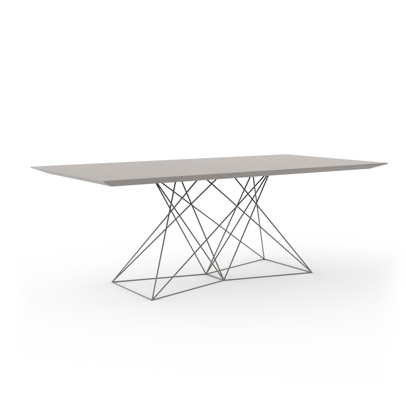 FAZ Tisch mit Edelstahl Gestell, H 72 cm, Ref. 54053