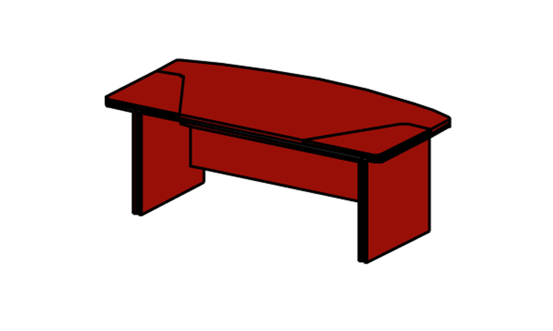 Schreibtisch BERLIN-LUX mit Holzgestell Art. Nr. BE101