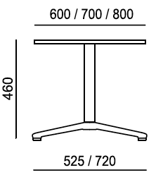 Maßbild TANIA Tisch ​TA 856.01