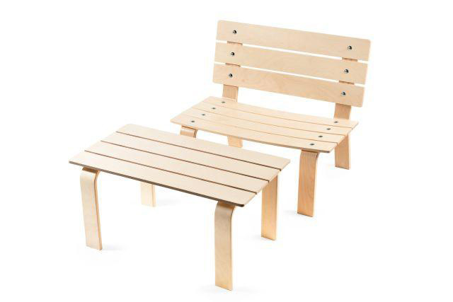 LOVESEAT chair and LINK Table set