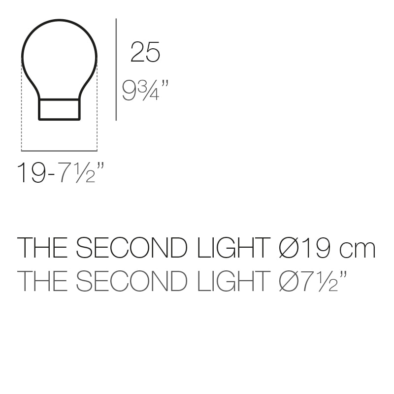 THE SECOND LIGHT Dm. 19x25 cm