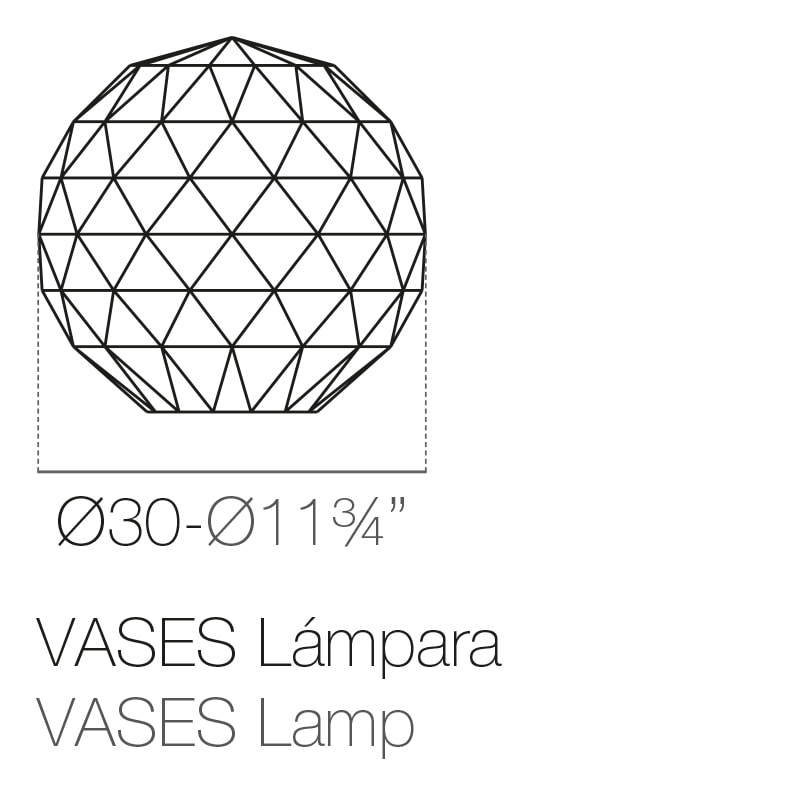 VASES LAMPS Dm. 30 cm