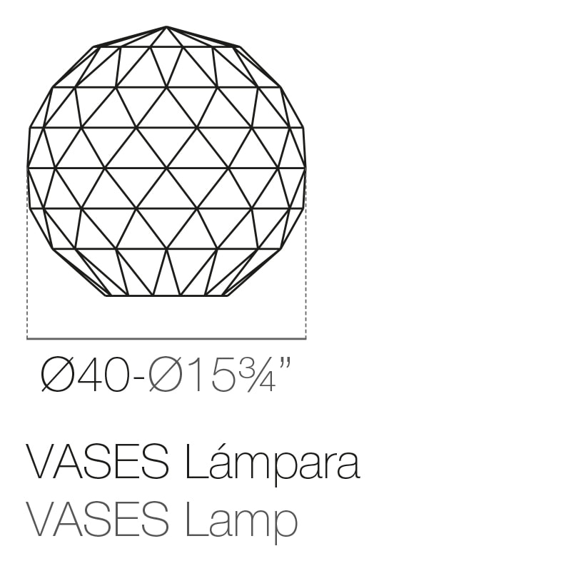 VASES LAMPS Dm. 40 cm