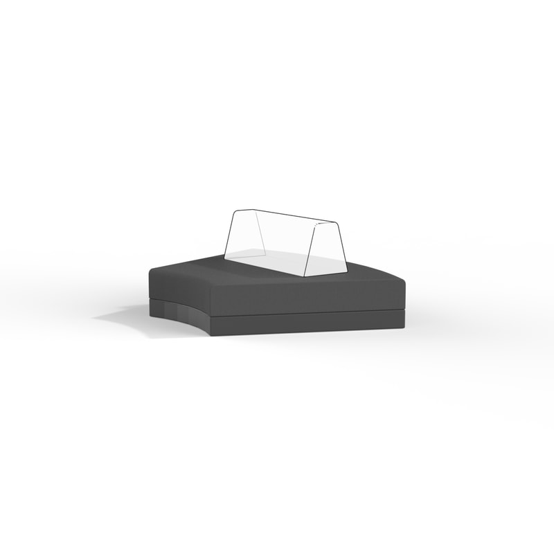 Pixel Modul Sitzhocker, rund 45°, Ref. 54270