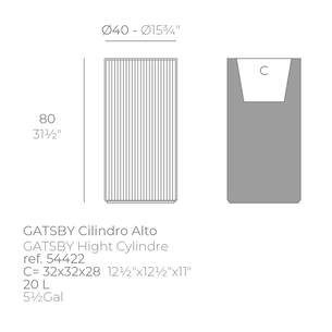 GATSBY zylinder Pflanzengefäß ø40x80
