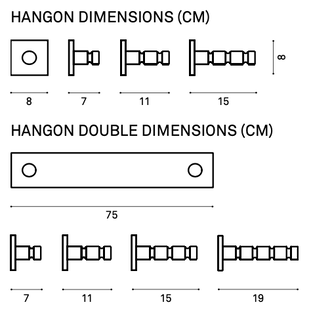 Maßbild HANGON 1-2-3- DOUBLE