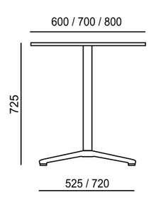 Maßbild TANIA Tisch TA 861.01
