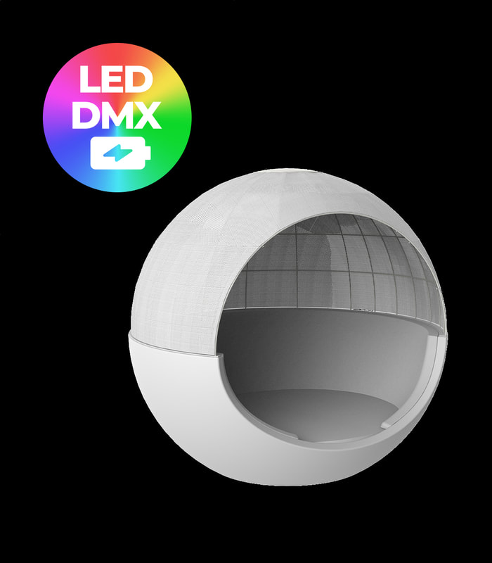 RGBW LED DMX BATTERY, Ref. 54326DY