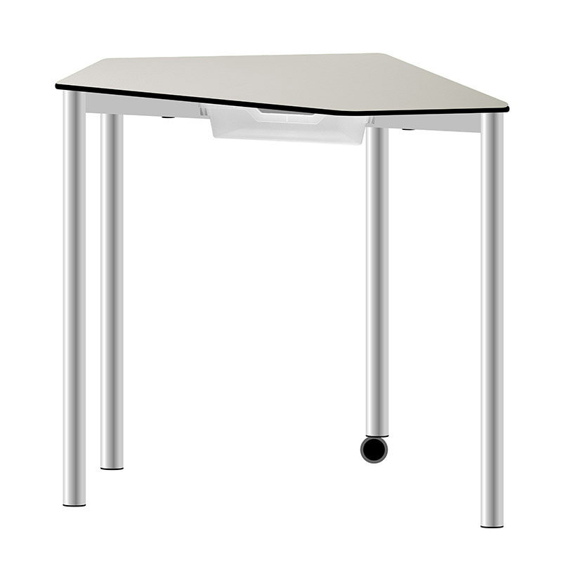 Fünfeck-Tisch EWT.5 „Schule“ mit Schublade ZSL-F1